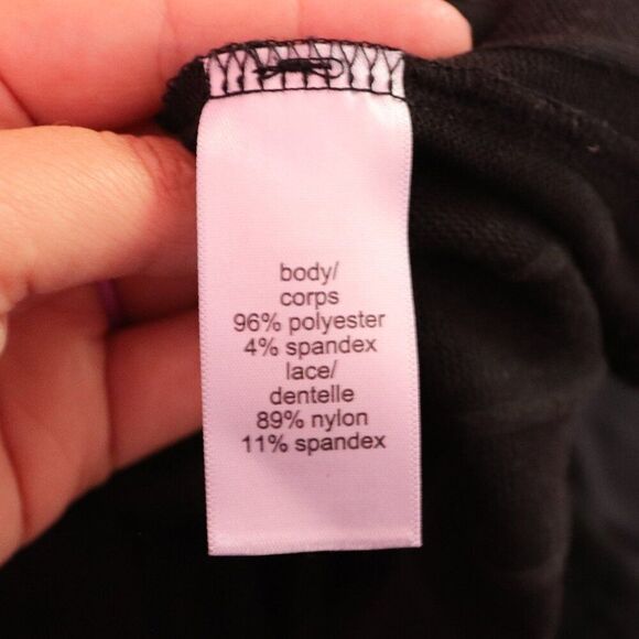 Maurices | Black Lace Long Sleeve Sweater Large - Picture 7 of 8